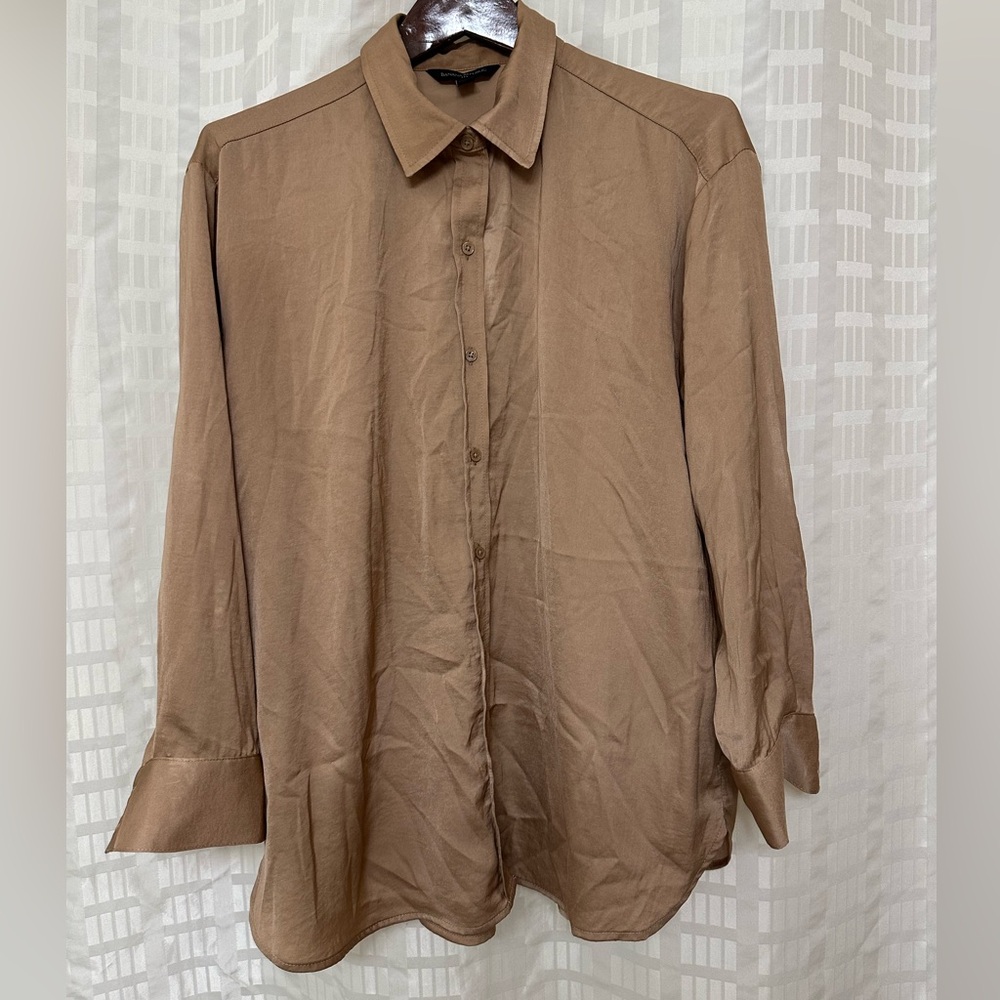 Banana Republic Afternoon Latte Button Down Long Sleeve Shirt